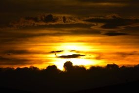 hot sunset