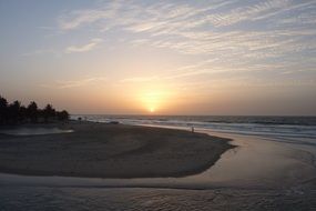 gentle evening sunset
