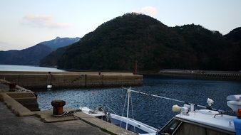 boats at the pier in japan