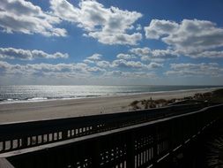 Clouds and shore