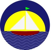 sailing boat sunset drawing