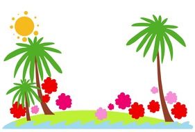 summer card drawing