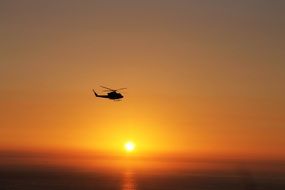picture of the helicopter on a sky