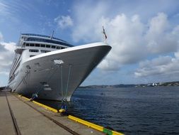 cruise ship in the ocean