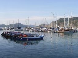 tourism ships at sea