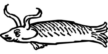 pen drawn ocean fish