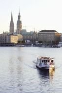 people in boat on the water in germany