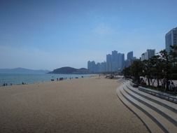panorama of Haeundae beach