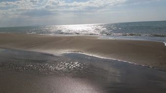 evening sun over the beach in Costa Rica