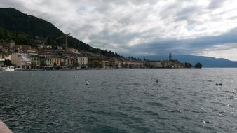buildings on the shores of Lake Garda in Italy