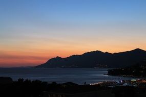 colorful night landscape
