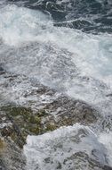 View of the White Sea with the waves