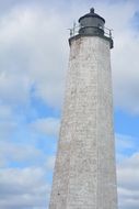 White bricks lighthouse sky Cloud view