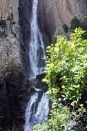 trip to the waterfall during a vacation