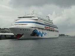 cruise liner in the Baltic Sea