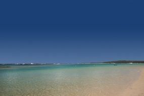 scene of Wonderful Sand beach and blue sky