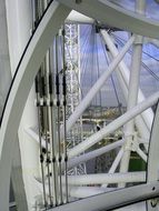 metal tubes on the ferris wheel