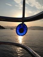 blue boat mascot