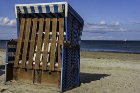 beach chair near the sea