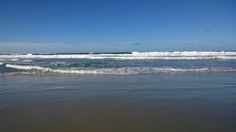 blue ocean waves