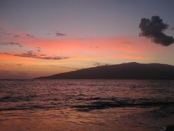 sunset in hawaii