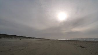 ocean beach in winter