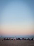 beach near the ocean in the evening