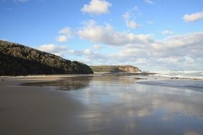 landscape of ocean coast and beautiful beach