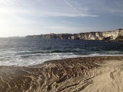 panorama of the desert rocky coast