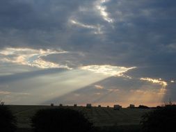 Dusk on cloudscape