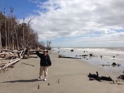tourist in the Capers Island, United States