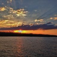 Sunset on Volga,Russia