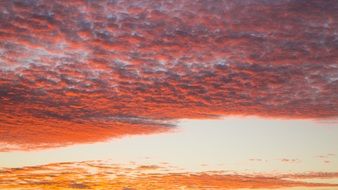 Beautiful burning clouds