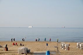 sand beach of the baltic sea