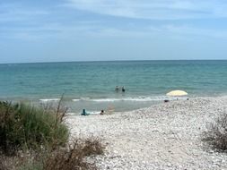 calm Mediterranean beach, Spain