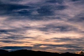 Scenic view in evening