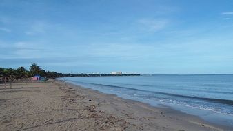 landscape of Peaceful deserted beach