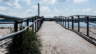 bridge on the beach