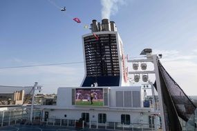 Cruise ship on the holiday