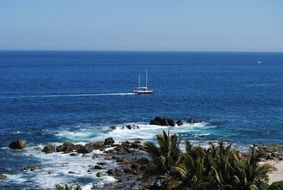 Landscape of beach in cabo san lucas