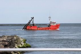 Boat near the port