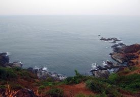 arabian sea rocky coast view