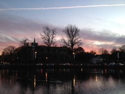 sunset over the city of Carshalton