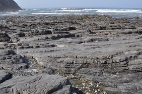 rocky atlantic coast on a sunny day