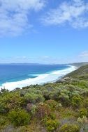 beautiful bright coastline in australia
