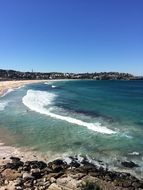 panorama of australian bondi beach in australia