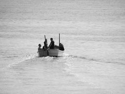 ferry at sea with people