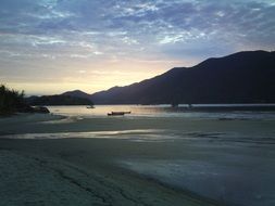 sunset over mamangua beach