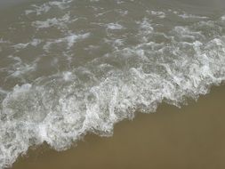 Sea water on the beach