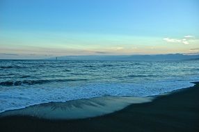 Colorful beach in Japan